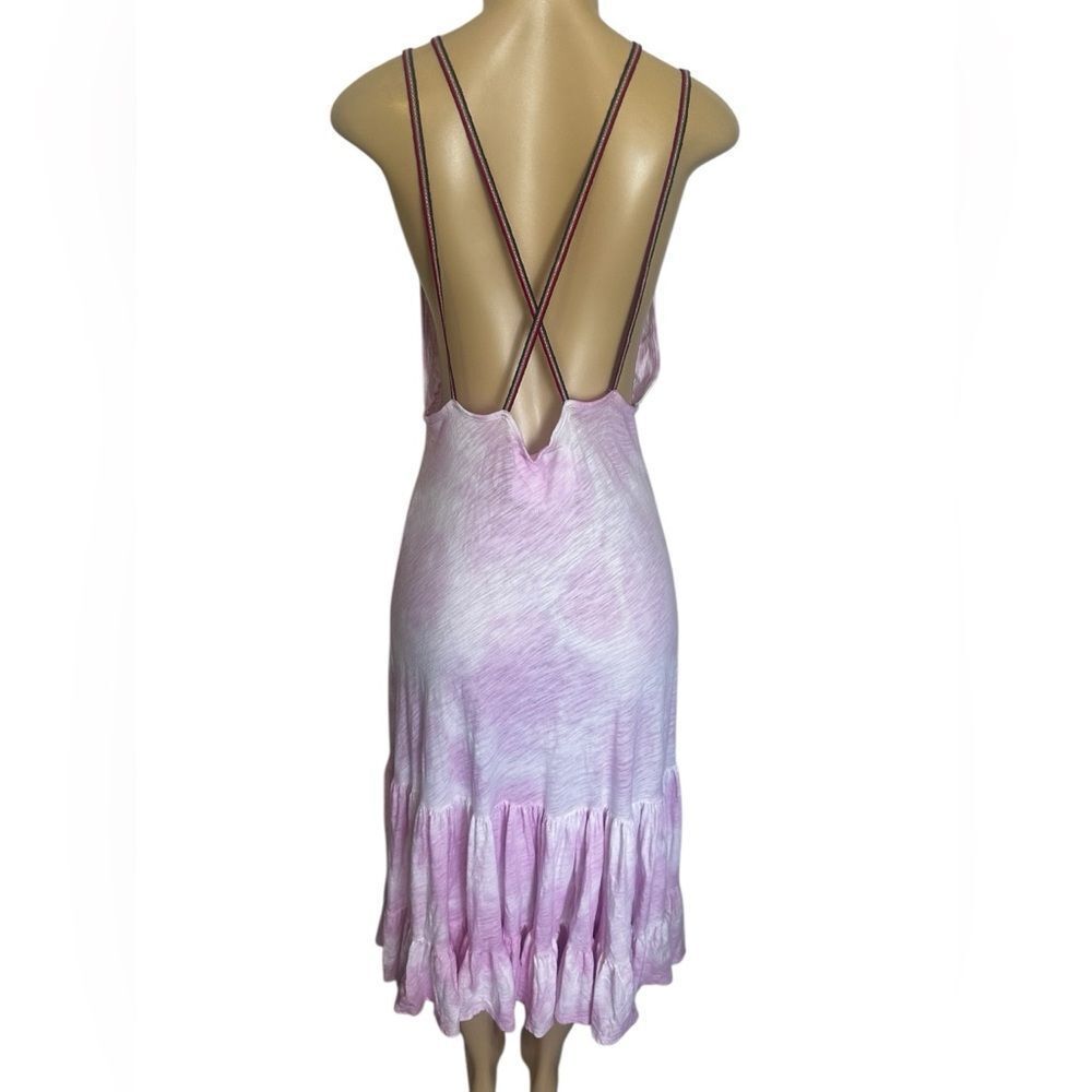 Pitusa Strappy MIDI Dress tie dye pink standard medium large xl - Picture 4 of 8